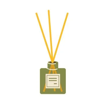 Aromatherapy. Aroma diffuser, cartoon style. Trendy modern vector illustrat.. Illustrazione stock