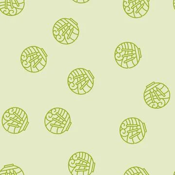 Aromatherapy ayurveda line seamless pattern Stock Illustration