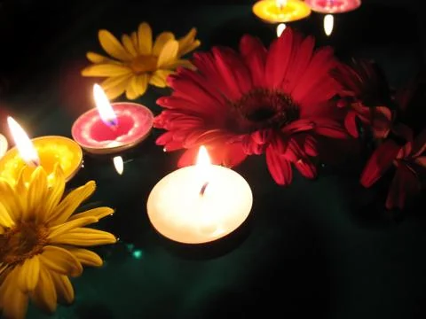 Aromatherapy bath Stock Photos