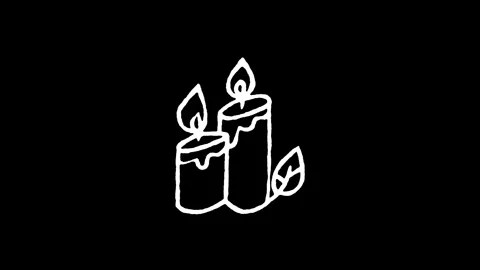 Aromatherapy Candles Icon Stock Footage 346822861