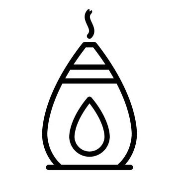 Aromatherapy diffuser icon, outline style Stock Illustration