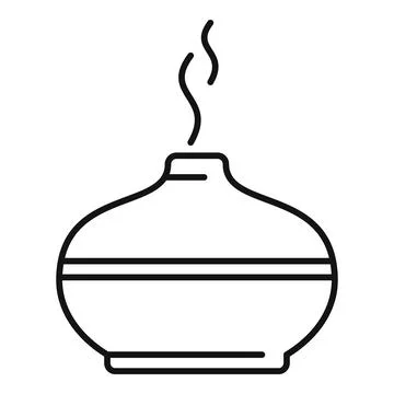 Aromatherapy diffuser icon, outline style Illustrazione stock