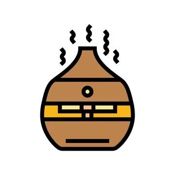 Aromatherapy diffuser recovery wellness color icon vector illustration Stock Illustration