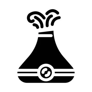 Aromatherapy diffuser recovery wellness glyph icon vector illustration Stock Illustration