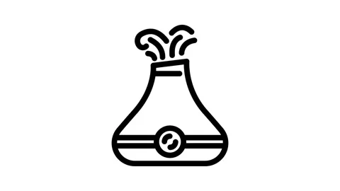 Aromatherapy diffuser recovery wellness line icon animation Stock Footage 326750233