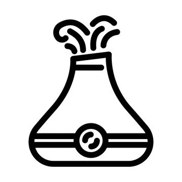 Aromatherapy diffuser recovery wellness line icon vector illustration Stock Illustration