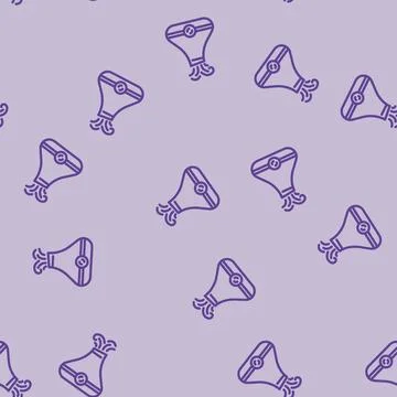 Aromatherapy diffuser recovery wellness line vector seamless pattern Stock Illustration