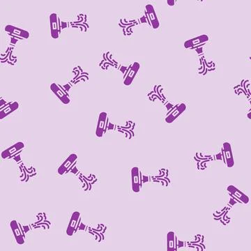 Aromatherapy diffuser spa therapy treatment glyph vector seamless pattern イラスト素材