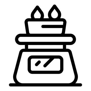 Aromatherapy diffuser spreading essential oils for relaxation Illustrazione stock