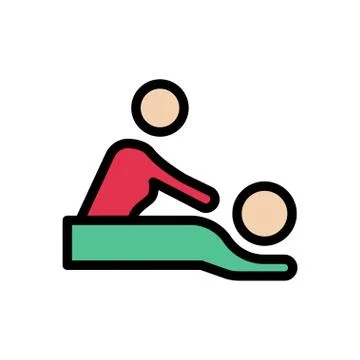 Aromatherapy flat color icon Stock Illustration