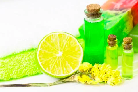 Aromatherapy green concept Stock Photos