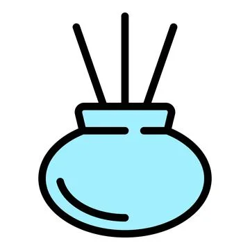 Aromatherapy icon vector flat 库存插图