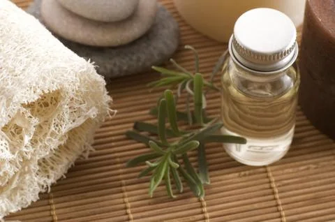 Aromatherapy items Stock Photos
