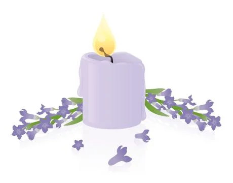 Aromatherapy-lavender Stock Illustration