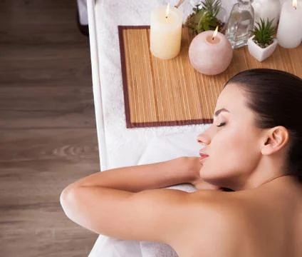 Aromatherapy is so relaxing Stock Photos
