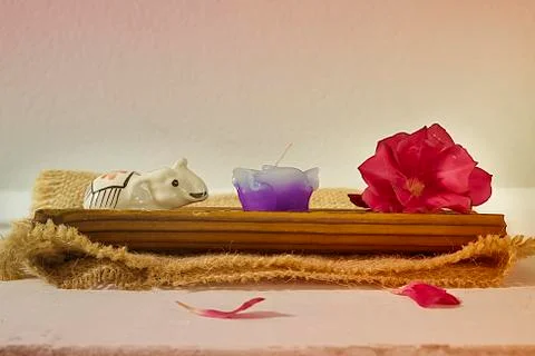 Aromatherapy SPA set Foto stock