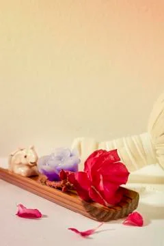 Aromatherapy SPA set Foto stock