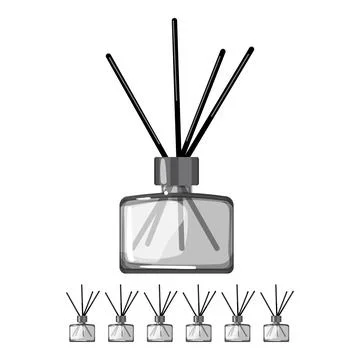 Aromatic aroma sticks cartoon vector graphic 库存插图