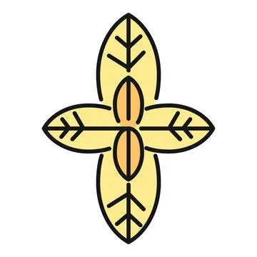 Aromatic basil herb leaves vector illustration icon Illustrazione stock