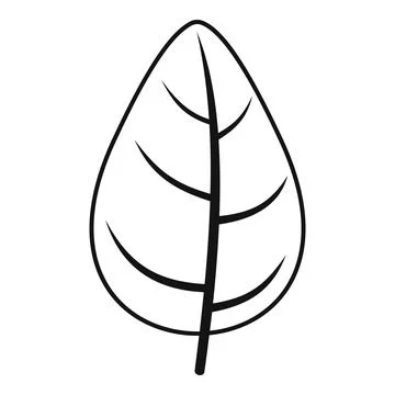 Aromatic basil icon simple vector. Spice leaf Stock Illustration