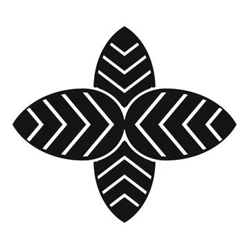 Aromatic basil leaf icon simple . Herb spice Stock Illustration