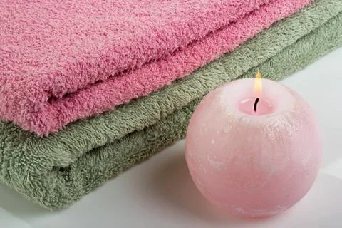 Aromatic candle Stock Photos