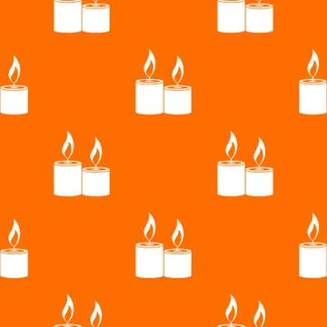 Aromatic candles pattern seamless Stock Illustration