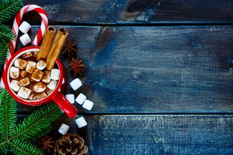Aromatic cocoa drink Stock Photos