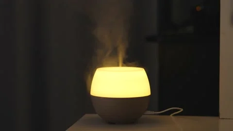Aromatic diffuser in the evening Stock Footage 162572404
