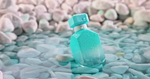 Aromatic diffuser fragrance with refreshing and aquatic scent. Stock Footage 347018031