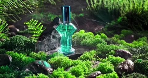 Aromatic fragrance diffuser as a refreshing scent of the forest. Stock Footage 332251898