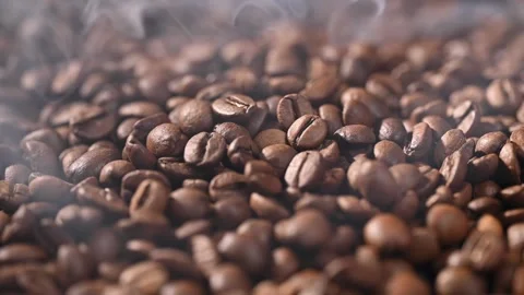 Aromatic freshly roasted coffee Stock Footage 267753644