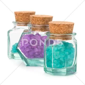 Aromatic natural mineral salt Stock Photos