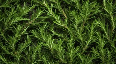 Aromatic Rosemary Herbs Horizontal Background. Stock Illustration
