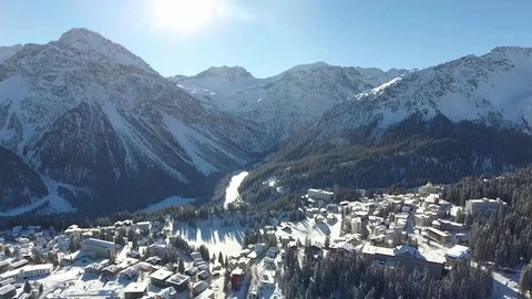 Arosa Switzerland Stock Footage
