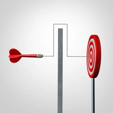 Around A Barrier Иллюстрация