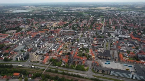 Around the city Herning Stock Footage 284934231
