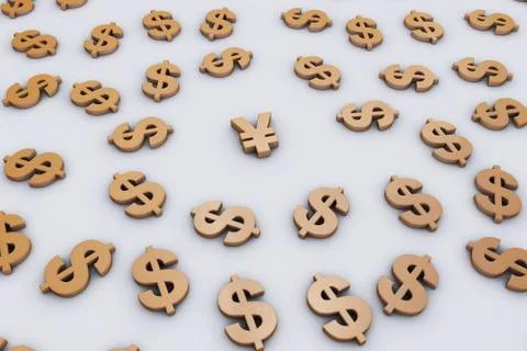 Around the currency Stock Illustration