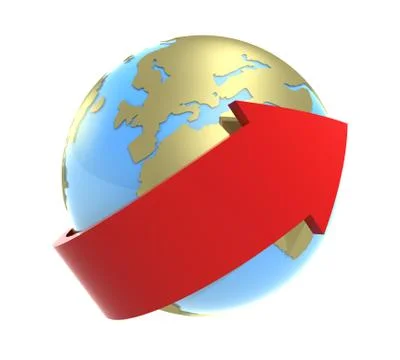 Around of the Earth #2 Stock Illustration