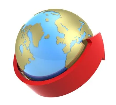 Around of the Earth #3 Stock Illustration