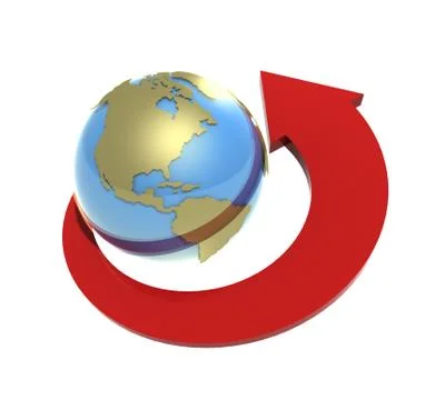 Around of the Earth Stock Illustration