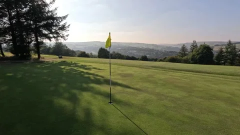 Around the golf flag Stock Footage 283400159