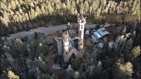 Around a home built castle Video stock 86493813