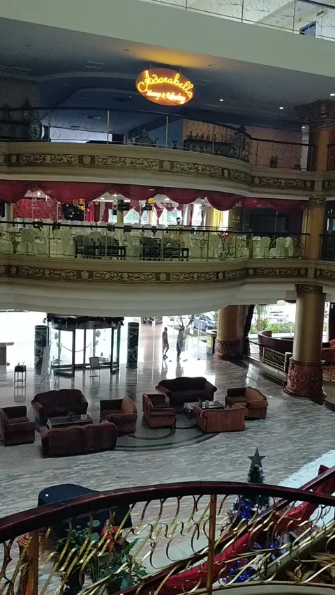 Around the hotel lobby Stock Footage 227128279