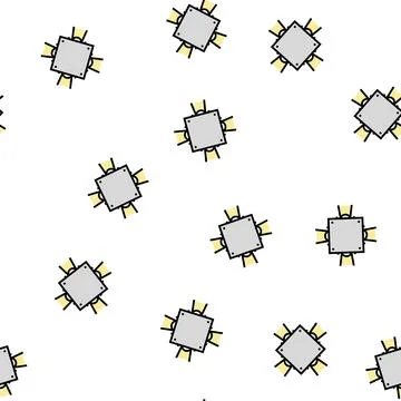 Around lighting equipment vector seamless pattern Stock Illustration