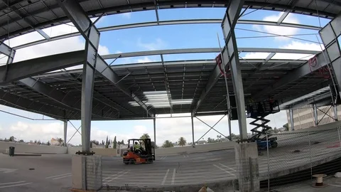 Around The Panels Stock Footage 123947387