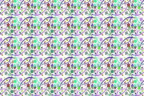 Around pattern of graceful branches and four leaf pattern design 스톡 일러스트