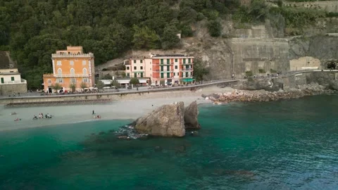 Around the rock in the sea Stock Footage 223265338