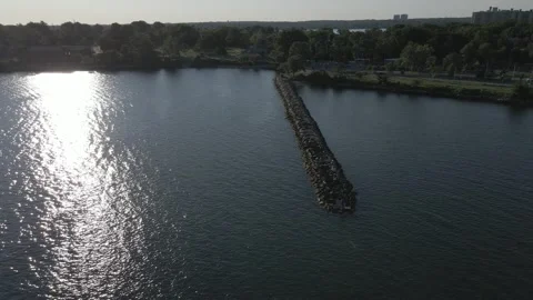 Around the Rocks in a 180 Panoramic View Stock Footage 158273914