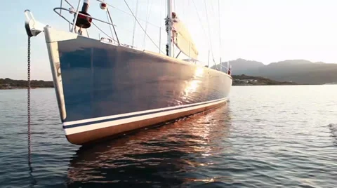 Around the sailboat Stock Footage 30441433